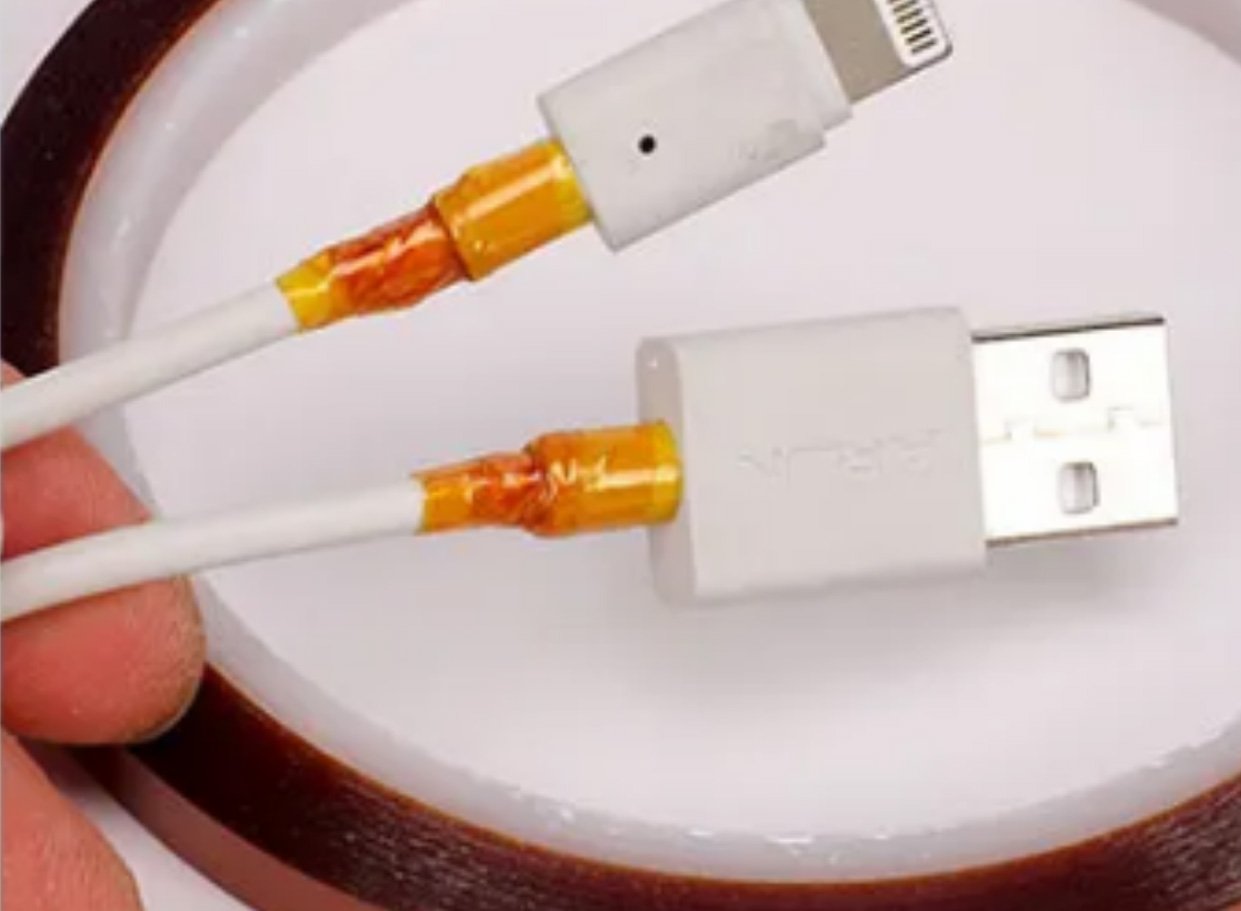Application of Kapton tape